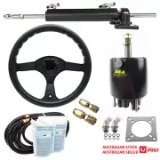 Hydraulic Inboard Boat Engine Motor Steering Kit Includes 2L Hydraulic Fluid