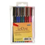 Marvy Uchida Le Pen Mirco Plastic Tip X-Fine Basic Set/10 Assorted Office School