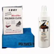 Cory Super High Gloss Piano And Furniture Polish W/ Polisher Cloth- 8 Oz. Bottle