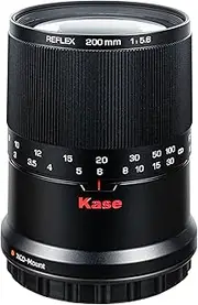 [Kase] 200mm F5.6 MC Reflex Mirror Aluminum Portrait Lens Compatible with Hasselblad XCD