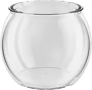 Desktop Aquarium - 9.45x7.28x7.68in, PET, Glossy, Lightweight, Thickened, Stylish | Ornamental Fish Cylinder for Office Display, Small Habitat for Turtles or Betta, Compact Round Tank for Decoration