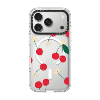 iPhone 17 Pro Impact Clear Case MagSafe Compatible Cherry Bomb