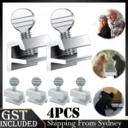 4PCS Sliding Window Door Lock Safety Security Lock Safety Rent Safe Window Lock