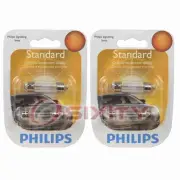 2 pc Philips License Plate Light Bulbs for Fiat Ducato Palio Panda 2004-2018 wg (for: Fiat)