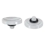Soft Shutter Release Button Copper Camera Shutter Button Concave, Silver 2pcs
