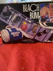 Vintage 80’s Beach Bum Towel Carrier Holder Storage Beach Cassette Squire Retro