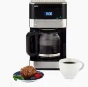 KF7150BK Braun BrewSense 12-Cup Drip Coffee Maker - Silver