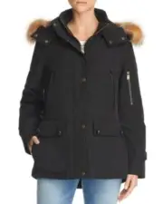 Nwt $525 Pendleton Black Bachelor Expedition Down Real Fur Hood Coat Women S Sm
