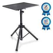 Pyle Laptop Projector Stand, Heavy Duty Tripod Height Adjustable for DJ Presentations Notebook Computer