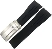 [RAYESS] Rubber Strap 21mm 22mm Fit for Rolex DEEPSEA Sea-Dweller Submariner Blue Black Waterproof Sports Silicone Watch Strap