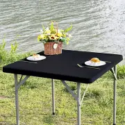 Square Fitted Table Cover Elastic Tablecloth Stretch Spandex Tables Top Cover Ta