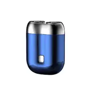 New Upgrade Model Mini Dual-Head Electric Shaver, Unisex Mini Portable Electric Shaver blue