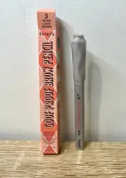 Benefit Goof Proof Brow Pencil #3 Warm Light Brown Travel Size 0.11g