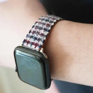 harristweed羊毛呢復古蘋果表帶適用applewatch7代iwatch123456se