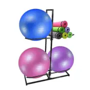 MANNIFEN Exercise Ball Holder,Stability Ball Rack, Exercise Ball and Balance ...