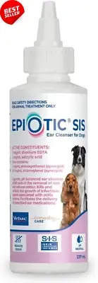 Epiotic Ear Cleanser for Dogs 237Ml Gentle Pet Ear Cleaner