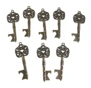 8 pcs Large Vintage Skeleton Keys Gifts Craft Jewelry DIY Decor Fancy Necklace