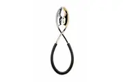 Bugatti Kiss Salad Tongs - Black/Gold