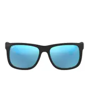 [Ray-Ban] Ray-Ban Women's Justin Classic Rb4165 Sunglasses in Black Rubber One Size Black Rubber