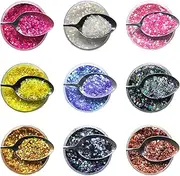 9 Packs Nail Glitter Dust Cosmetic Nail Powders Body Nail Powders Pigment Manicure for Face Body Hair