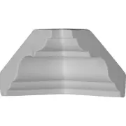 MIC03X03PA-CASE-4 Inside Corner for Moulding MLD03X03X04PA (4-Pack), 3"P x 3"...
