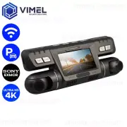 Dual Dash Camera 4K WIFI Wireless Car Taxi Security Cam 2160P Truck Backup