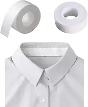 2 Rolls Disposable Collar Protectors Self-adhesive Shirt Collar Protector Invisible Sweat Pads for Hat Shirt Neck Liner Armpit Tape Liner Patches Against Sweat Stain