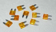 10Pcs 5A ORANGE Mini Blade Fuse