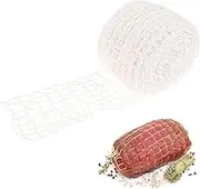Yiphates 5m Meat Netting Roll,Size 18,Elastic Smoked Meat Poultry Ham Netting Meat Butcher Twine Net Roll Wrapping Net,Beef Netting Roll for Meat Cooking Meat Sausage Making