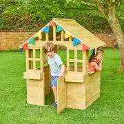 BRAND NEW STURDY WOODEN CUBBY HOUSE, FREE POSTAGE