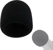 MEETOOT 3.1x3.3inch Black Foam Microphone Windscreen Microphone Cover Suitable for Instrumental Recordings Voiceovers Interviews Teleconferences