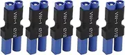 5 PCS EC5 Female to EC3 Male Connector Blue Black Rubber Plastic Copper 10x20x48mm EC5 to EC3 Adapter RC Car
