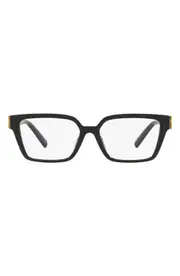 Tiffany & Co. 55mm Rectangular Optical Glasses in Black at Nordstrom One Size
