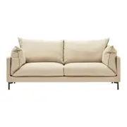 MIUZ 160cm Modern Sofa Large Double 2-3 Seater Couch Lounge Seating - Off White