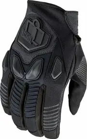 Icon Automag3 Motocycle Gloves, black, Size M for Men