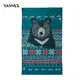 【WasangShow 花生騷】黑熊森林 綠色款 掛布 背景布 節慶 聖誕節 掛布 動物 圖騰 花生騷