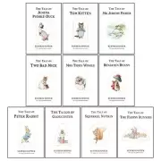 Peter Rabbit Library 10 Books Collection Set By Beatrix Potter(Flopsy Bunnies...