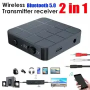 2in1 Bluetooth 5.0 Wireless Audio Transmitter Receiver HIFI MP3 Adapter TV PC