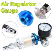Water Filter Gauge Spray Gun 0-140PSI Pressure Paint 1/4 Separator