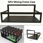 6/8 GPU For Crypto Coin Computer Steel Open Air Miner Mining Frame Rig Case Up
