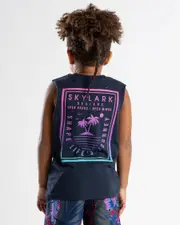[Skylark] Skylark Toddlers' Calm Muscle Tank Top in Navy Size 4 4 Navy