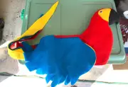 VINTAGE !!! CAPTAIN MORGAN PROMOTIONAL PARROT HAT NEW OLD STOCK C3