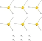 [SING F LTD] 6PCS Replacement Side Brushes Compatible with iRobot Roomba 800&900 Series Robot Vacuum Cleaner Spare Part Accessories Brush Kit with Fixing Screws