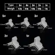 50pcs - Fishing Treble Hooks Safty Protector Cover --5 Different Size US
