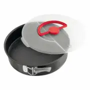 Dr. Oetker Springform 26 cm Bake & Go with Transport Cover Cake Mould Baking Tin