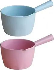 2PCS Plastic Water Ladles Kitchen Water Spoon Scoop Bath Ladle Dipper for Home Bathroom Hair Washing Kitchen Water Scoop Cup
