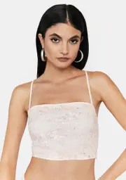 Make My Moment Sequin Crop Top