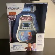 DISNEY FROZEN II BLUETOOTH MP3 KARAOKE W/LIGHT SHOW STORE HOURS OF MUSIC B/NEW F