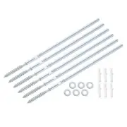 6Pcs Floating Shelf Brackets Metal Hidden Shelf Support Brackets 8 x 300mm