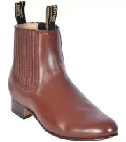 Men's Los Altos BRANDY Genuine Deer Ankle Boots Charro Botin Leather Outsole D